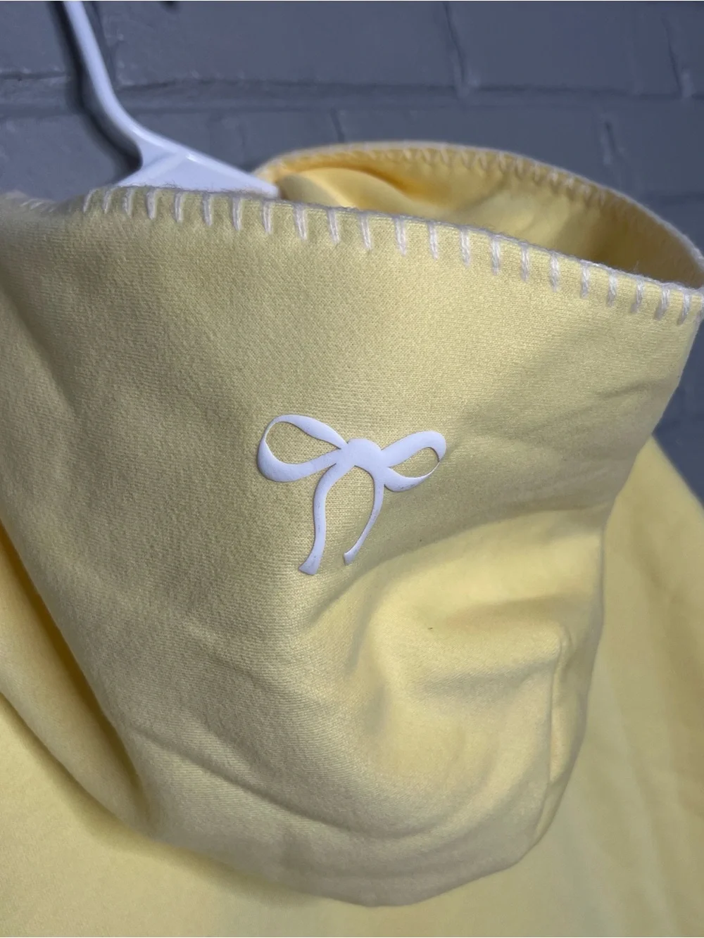 NWT! White Fox Vol. 1 Front Graphic Oversized Hoodie Lemon Size L/XL
